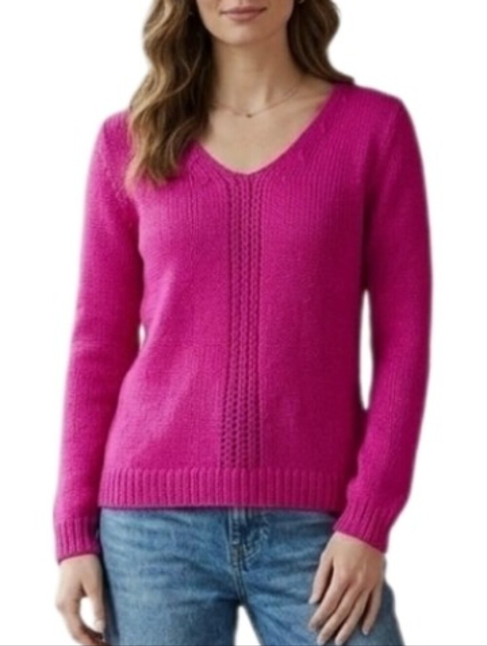 Philosophy Lightweight Knit Pink Pullover Sweater Size L